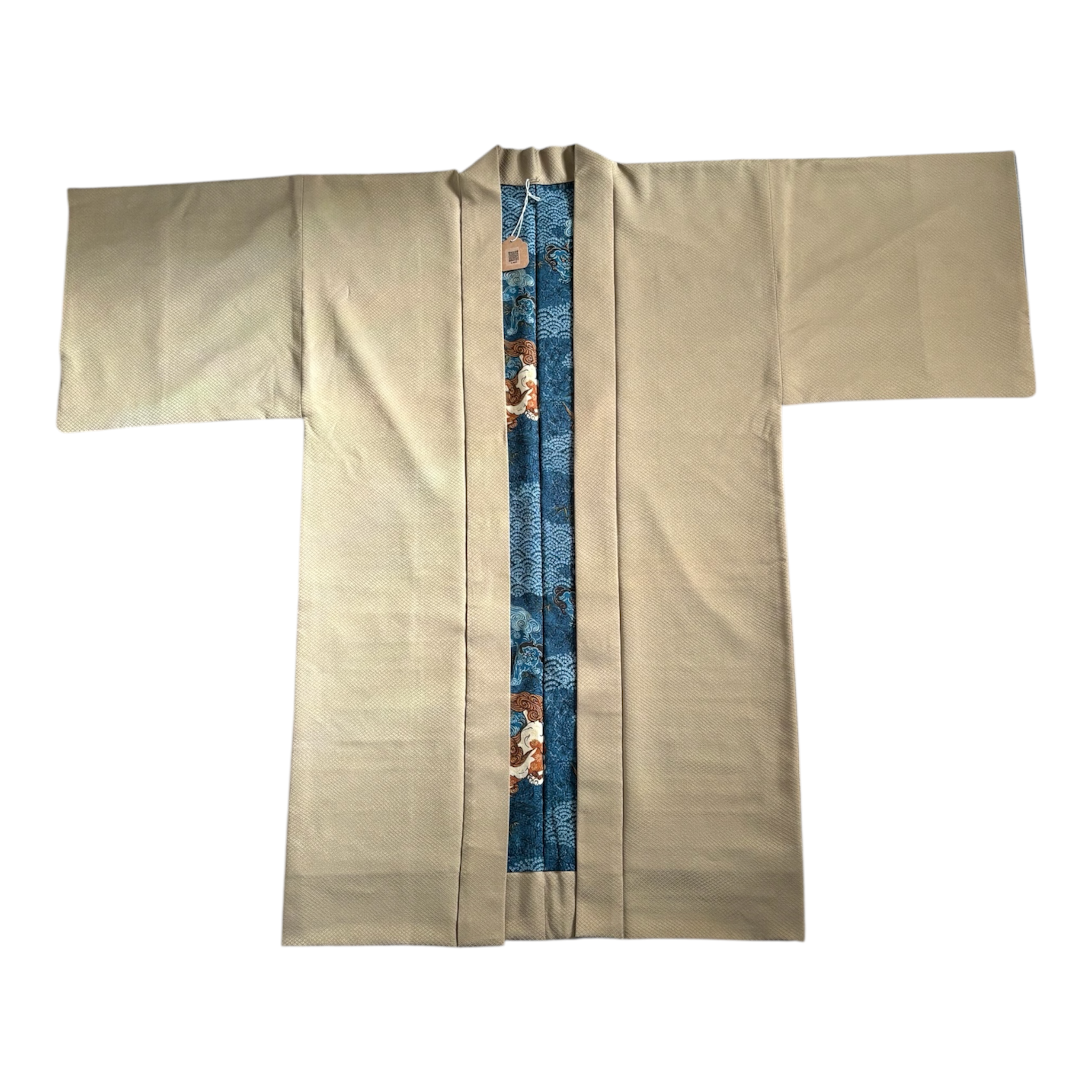 Upcycled Silk Haori with Karajishi Lion Lining